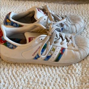 adidas Superstar Sneaker with floral design